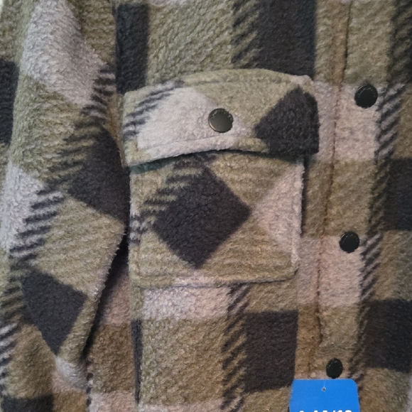 Quiksilver Black and Gray Plaid Kids Jacket - Picture 2 of 11